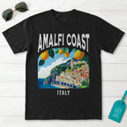 Amalfi Coast Italy Vintage Travel Poster T-Shirt