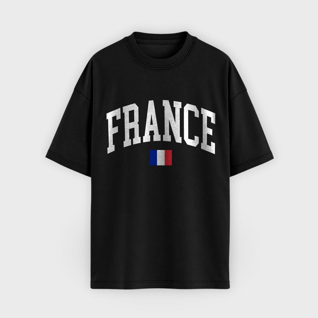 France Collegiate Flag T-Shirt