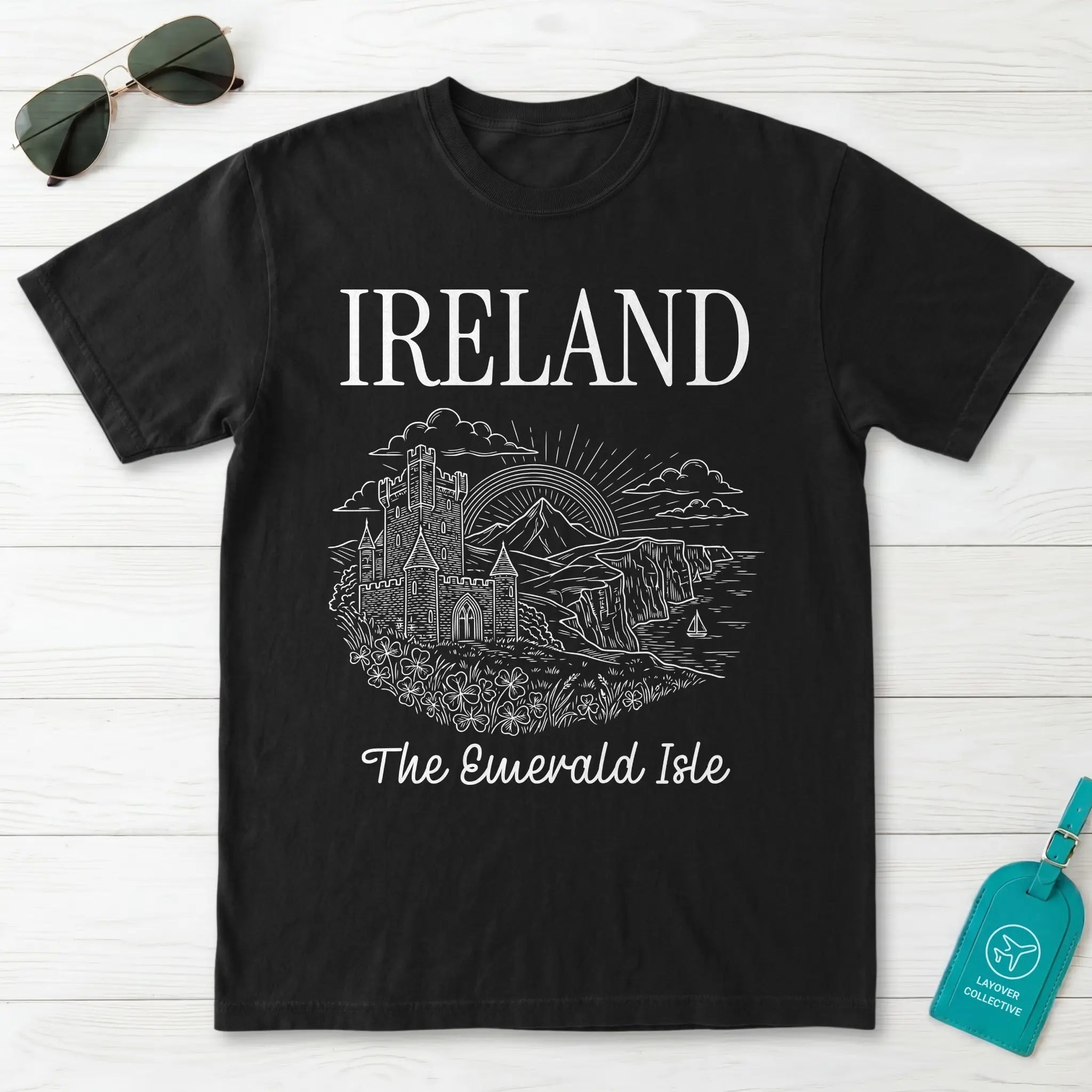 Ireland Emerald Isle Castle T-Shirt