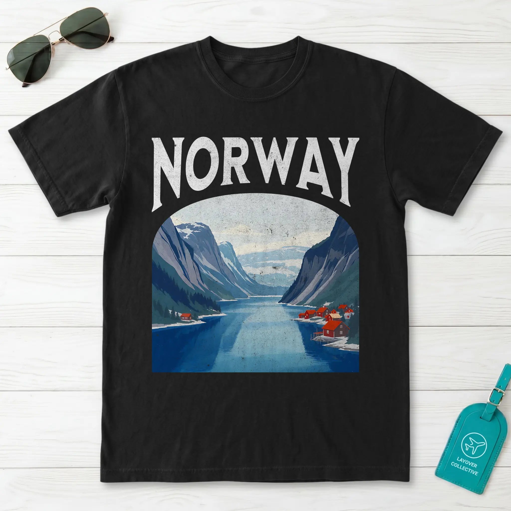 Norway Vintage Travel Poster T-Shirt