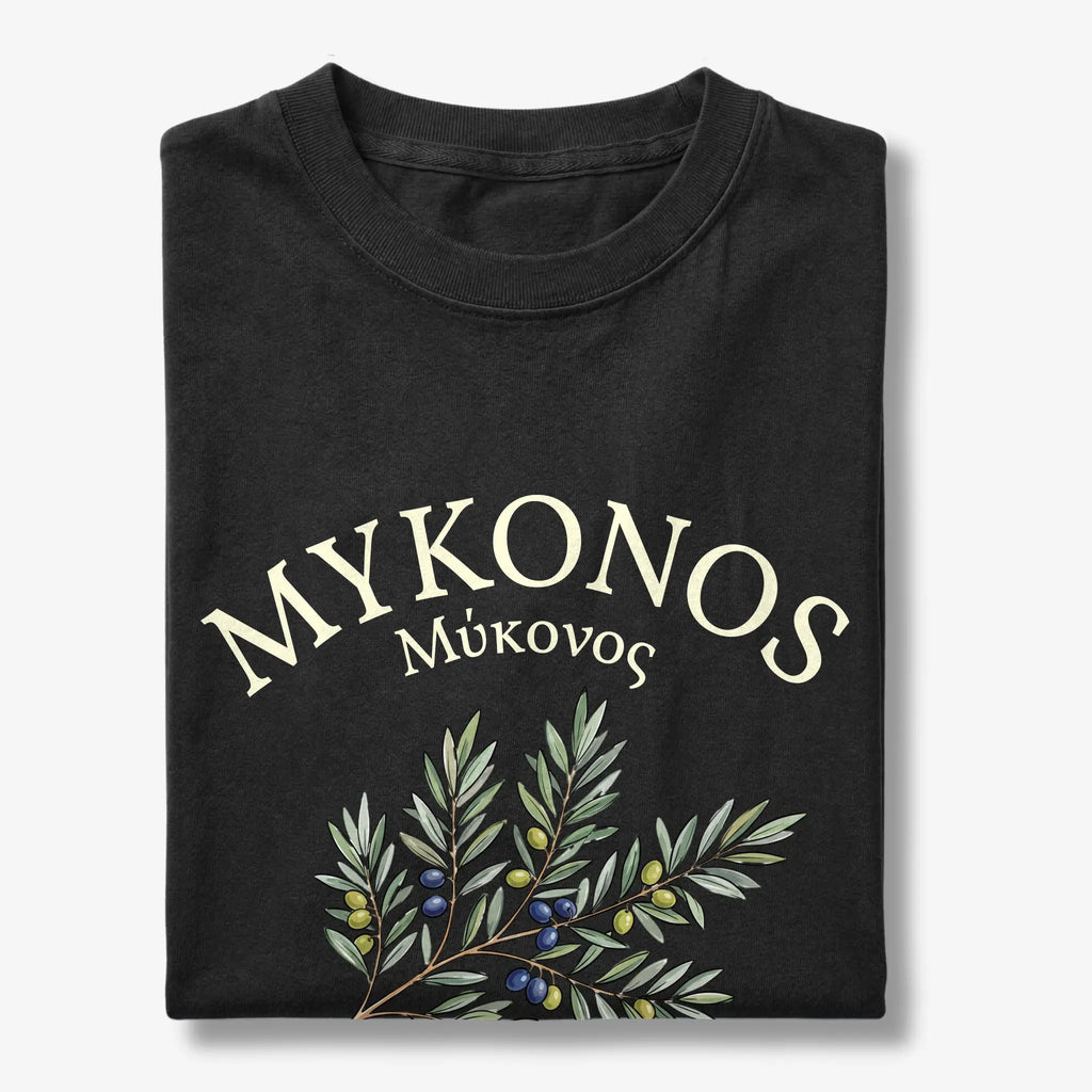 Mykonos Olive Branch T-Shirt