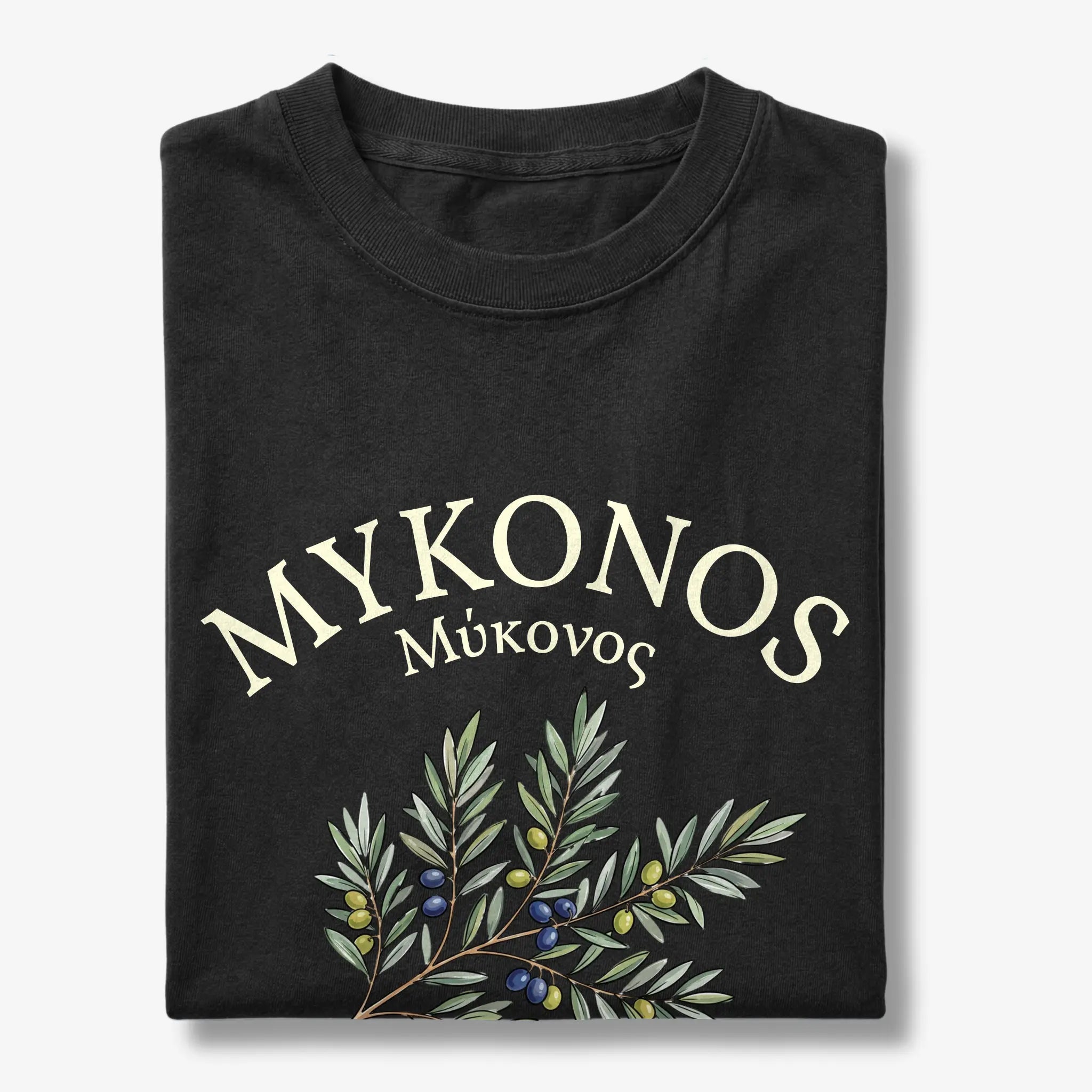 Mykonos Olive Branch T-Shirt