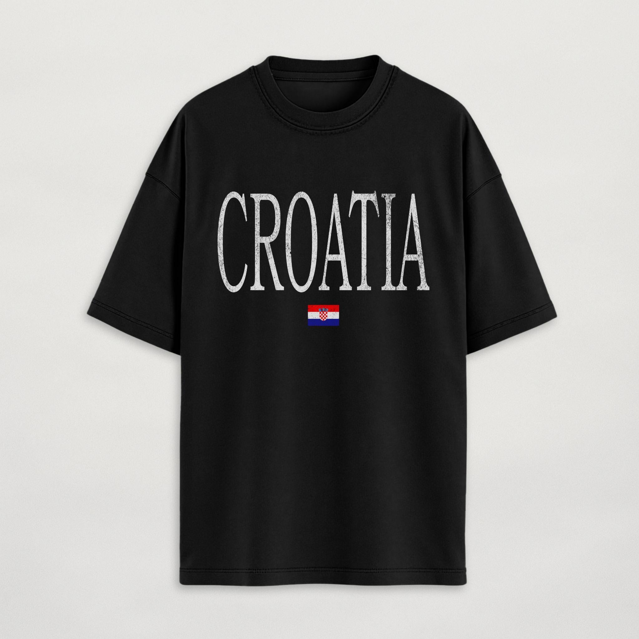Distressed Croatia T-Shirt