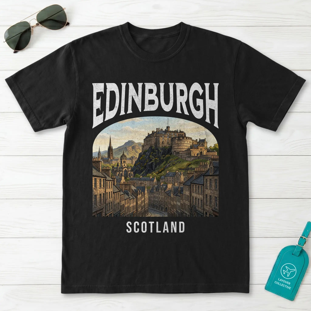 Edinburgh Vintage Poster Scotland T-Shirt