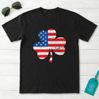 American Flag Shamrock T-Shirt