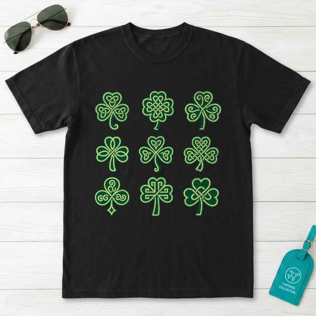 Celtic Knot Shamrock Grid T-Shirt