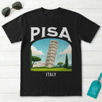 Pisa Italy Vintage Travel Poster T-Shirt