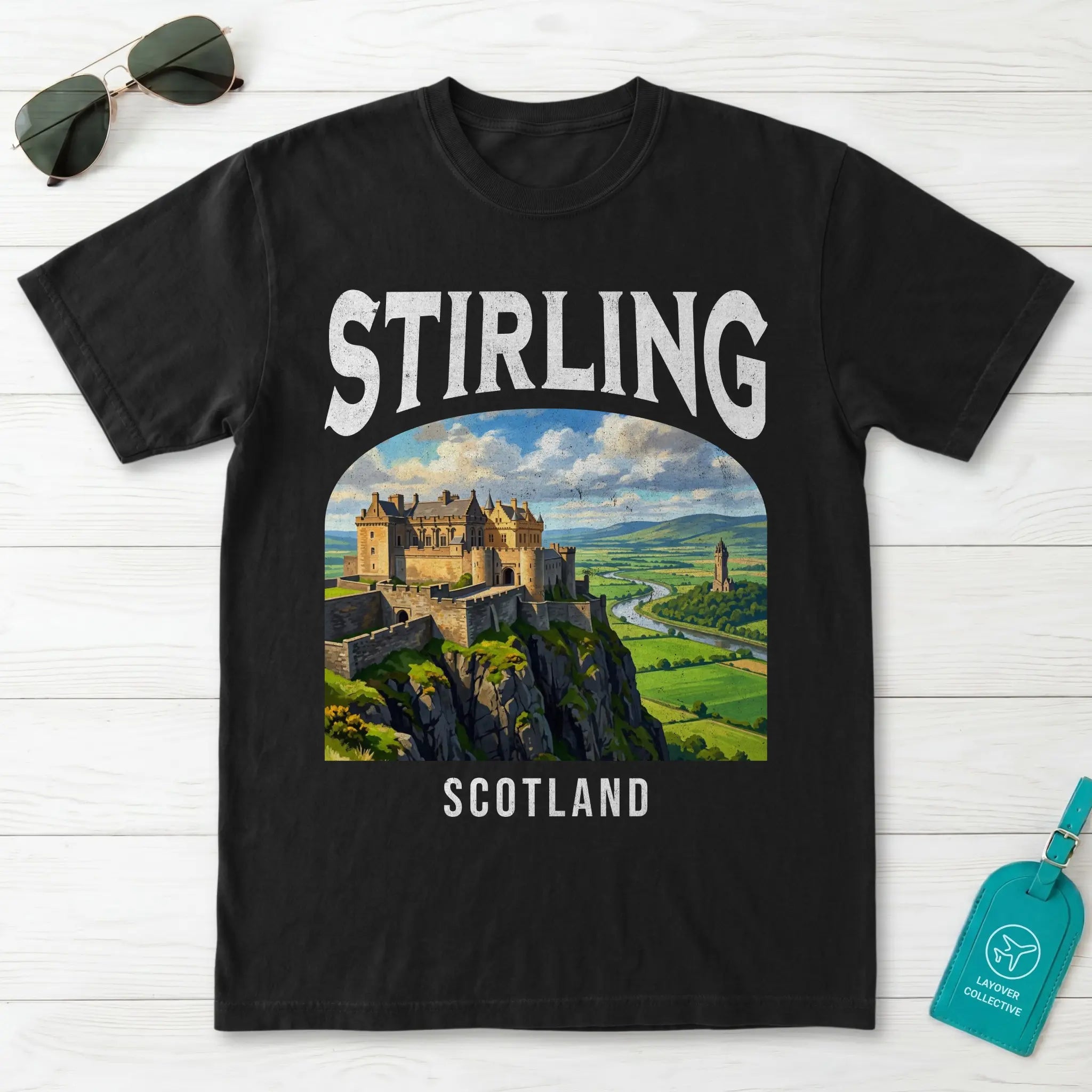 Stirling Vintage Poster Scotland T-Shirt
