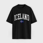 Iceland Collegiate Flag T-Shirt