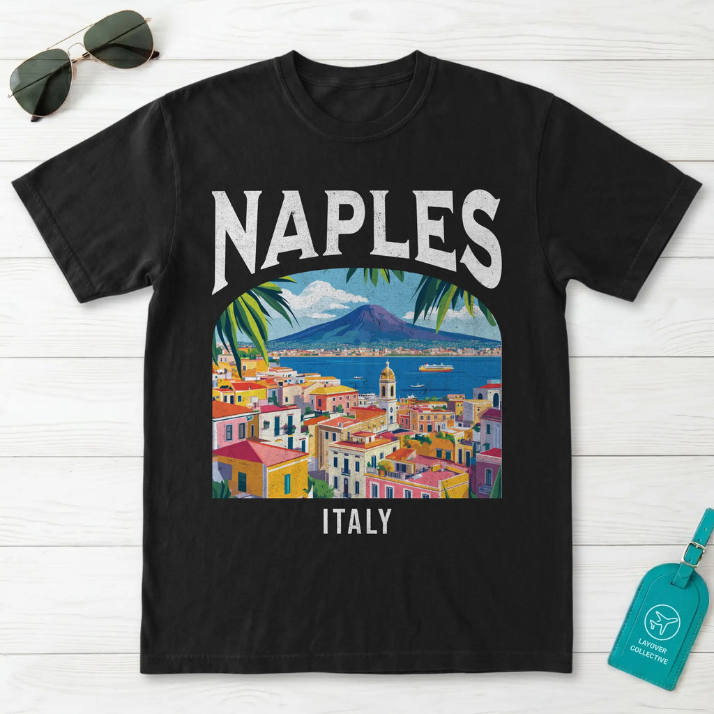 Naples Italy Vintage Travel Poster T-Shirt