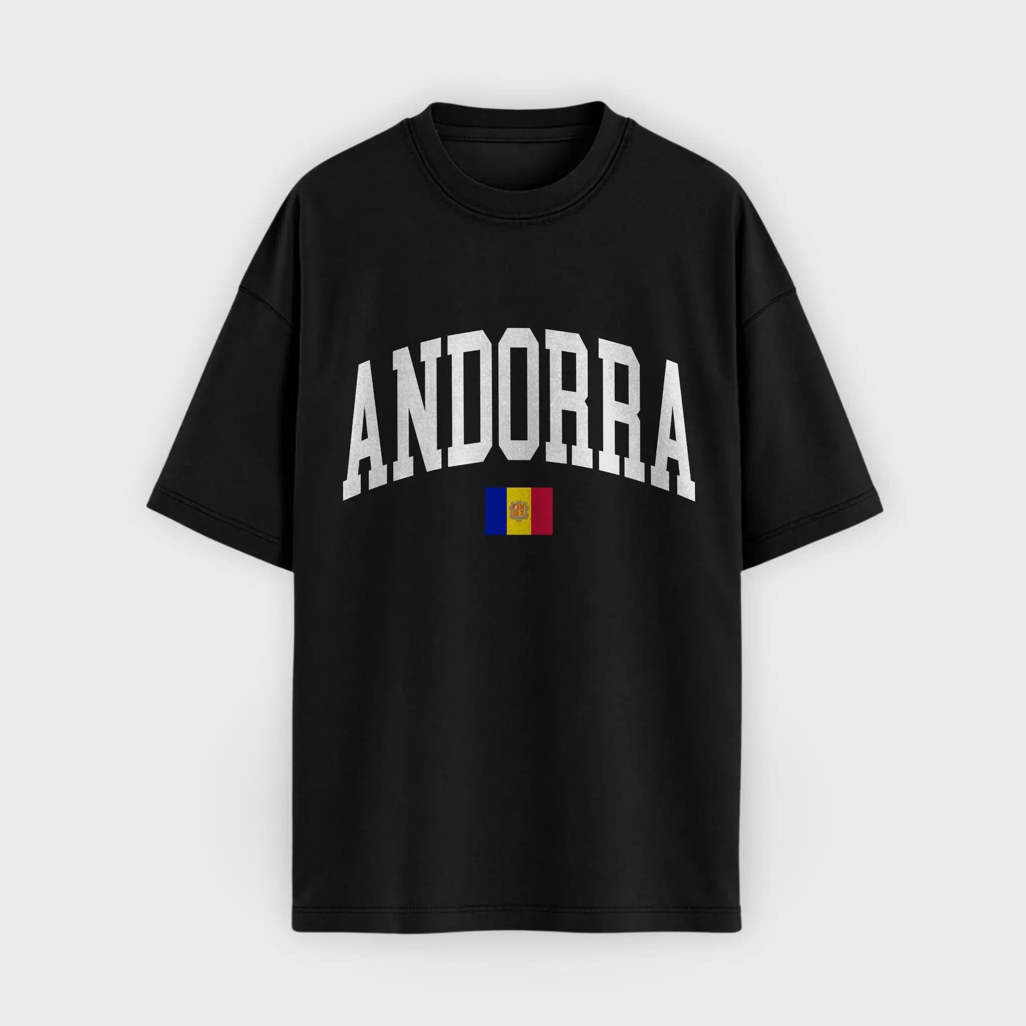 Andorra Collegiate Flag T-Shirt