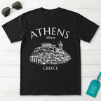 Athens Greece Acropolis Line Art Graphic T-Shirt