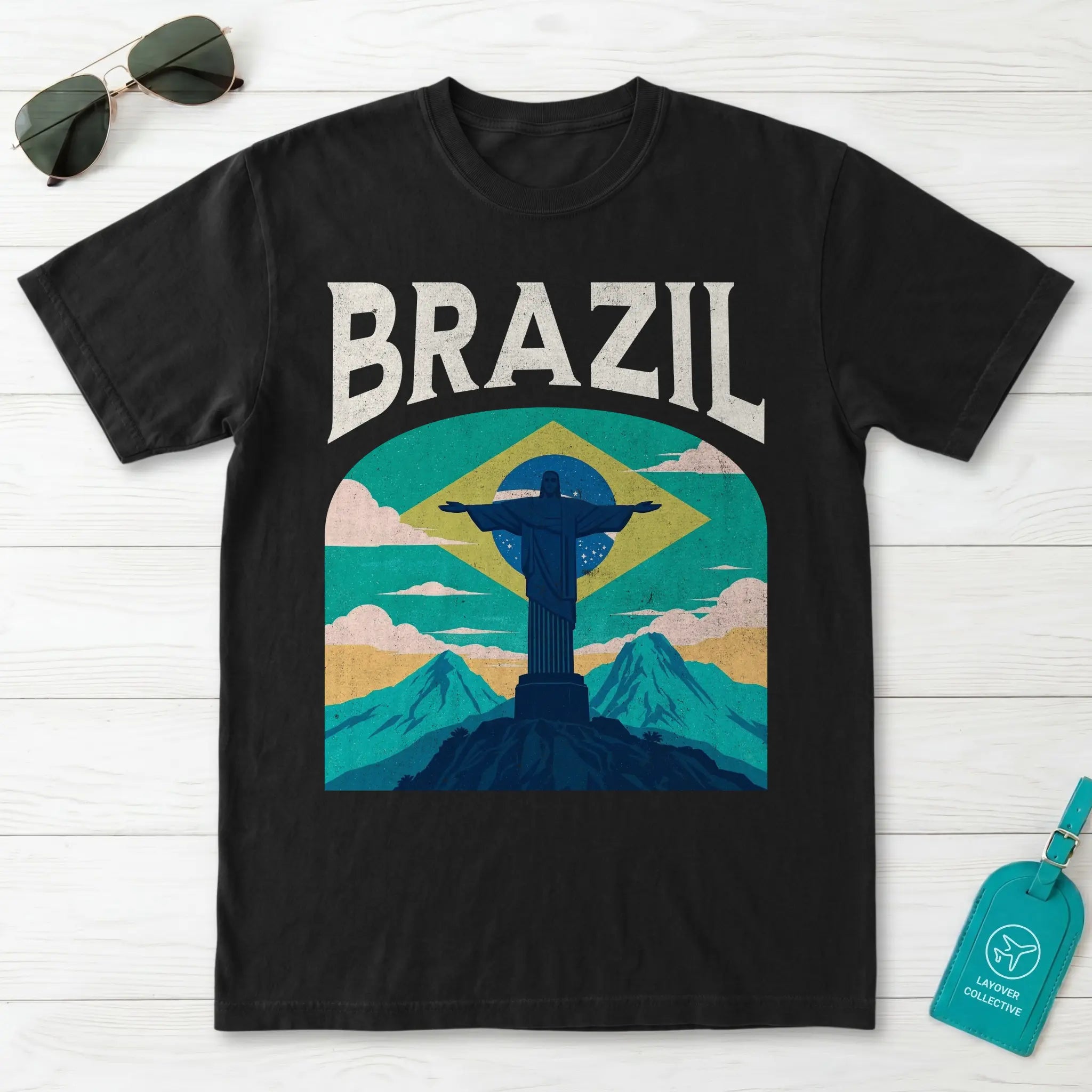 Brazil Vintage Travel Poster T-Shirt