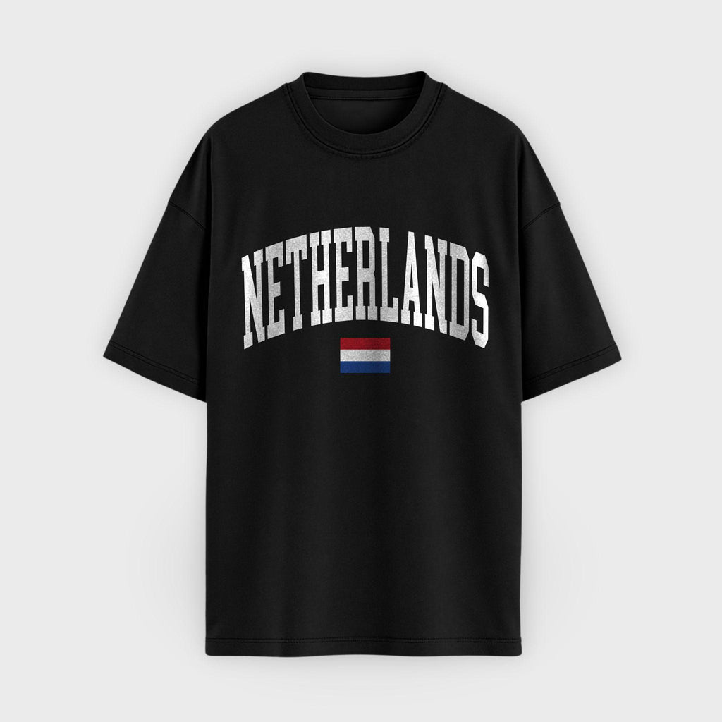 Netherlands Collegiate Flag T-Shirt