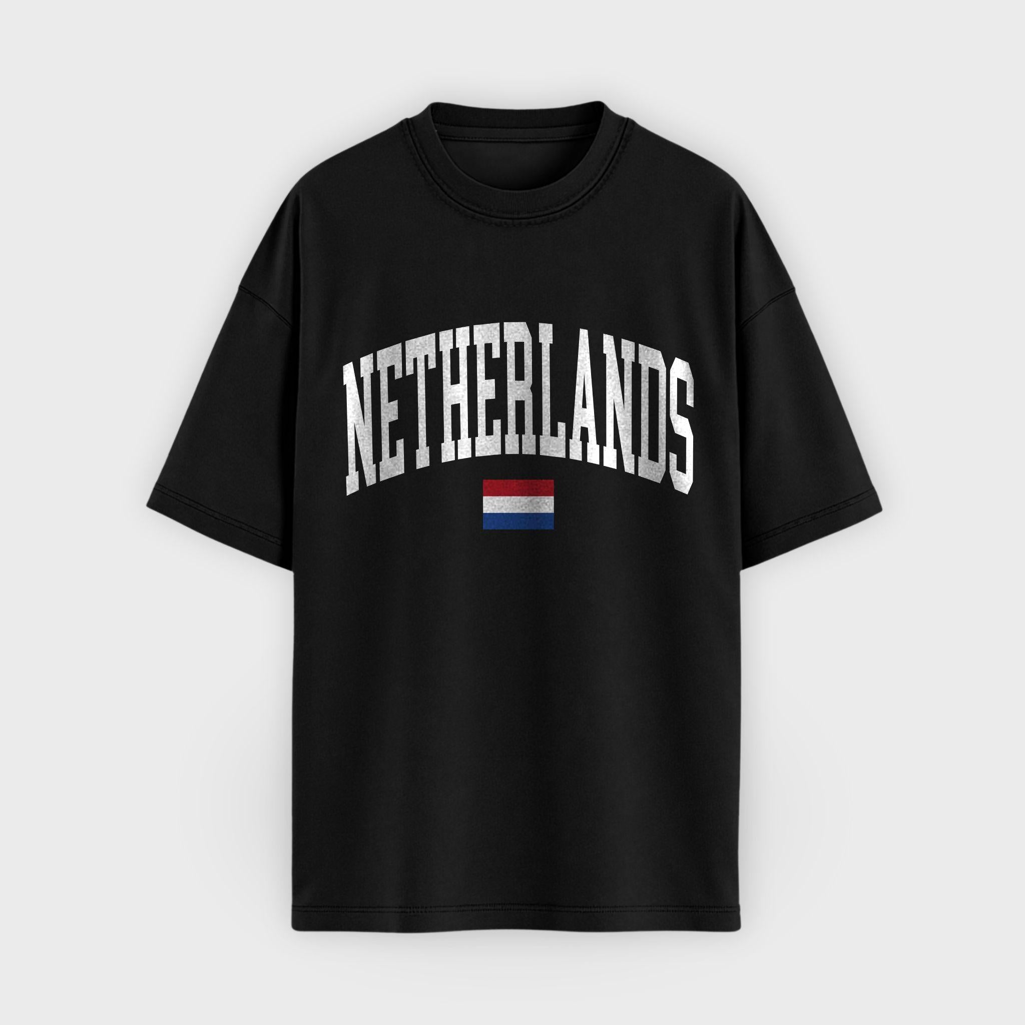 Netherlands Collegiate Flag T-Shirt