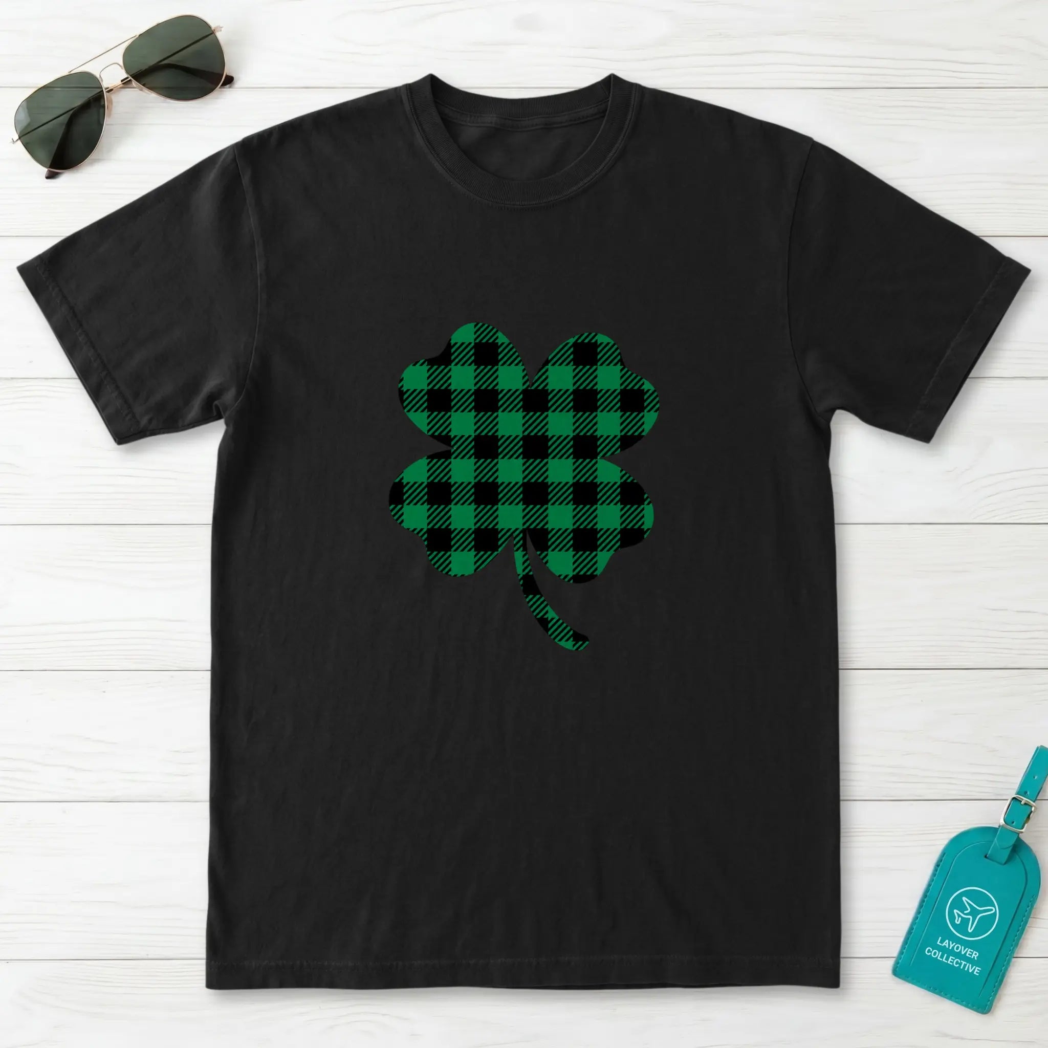 Buffalo Plaid Shamrock T-Shirt
