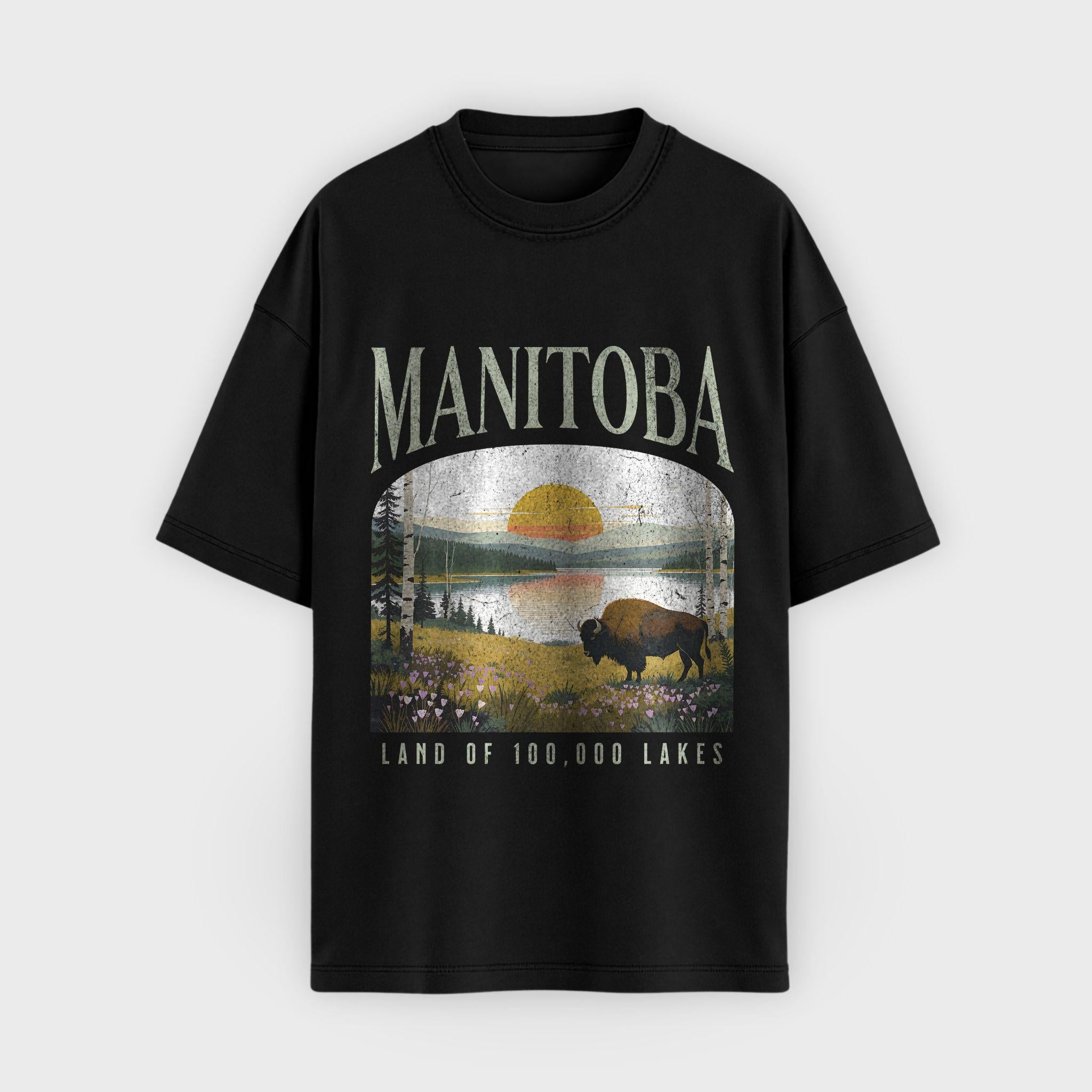 Manitoba Lakes & Bison T-Shirt