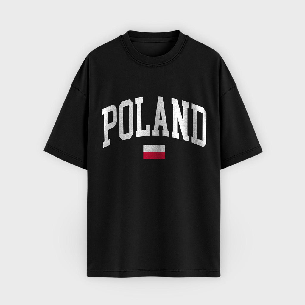 Poland Collegiate Flag T-Shirt