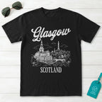 Glasgow Scotland Line Art T-Shirt