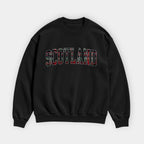 Scotland Tartan Letter Sweatshirt
