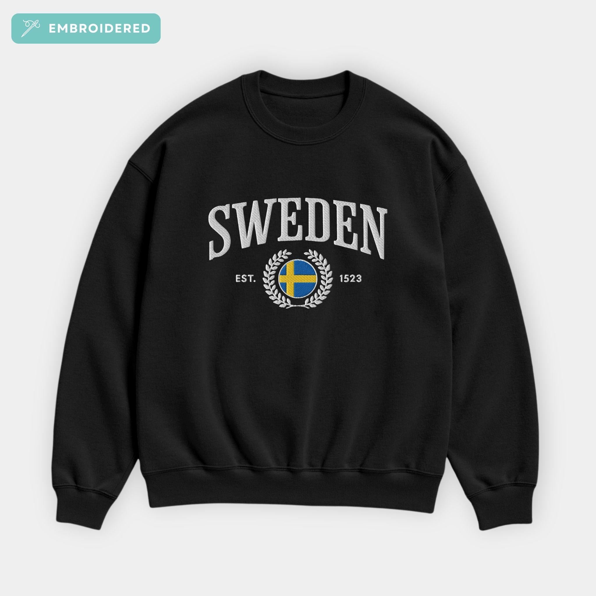 Sweden Crest Embroidered Sweatshirt