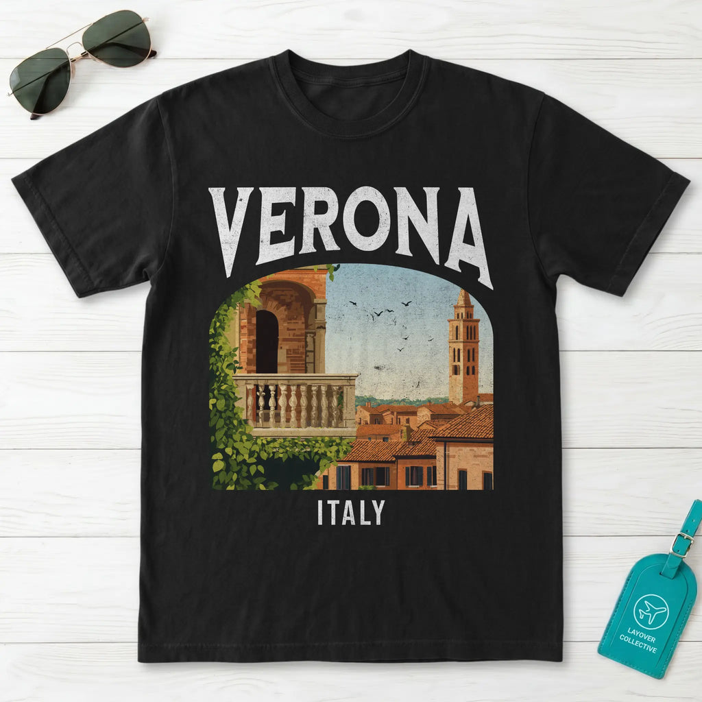 Verona Italy Vintage Travel Poster T-Shirt