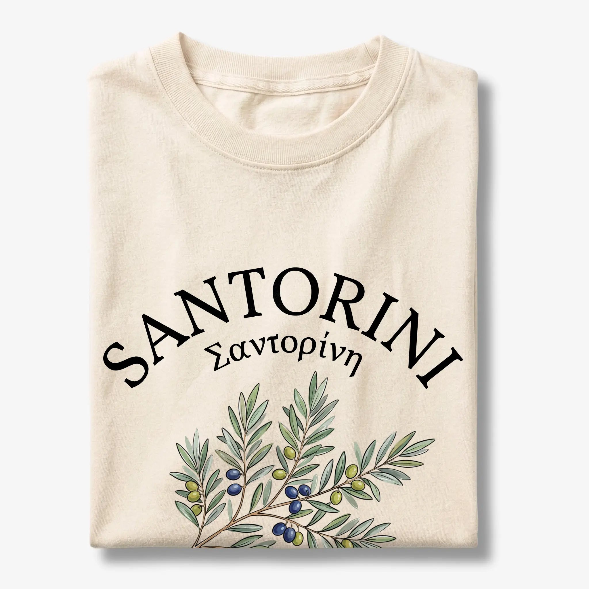 Santorini Olive Branch T-Shirt
