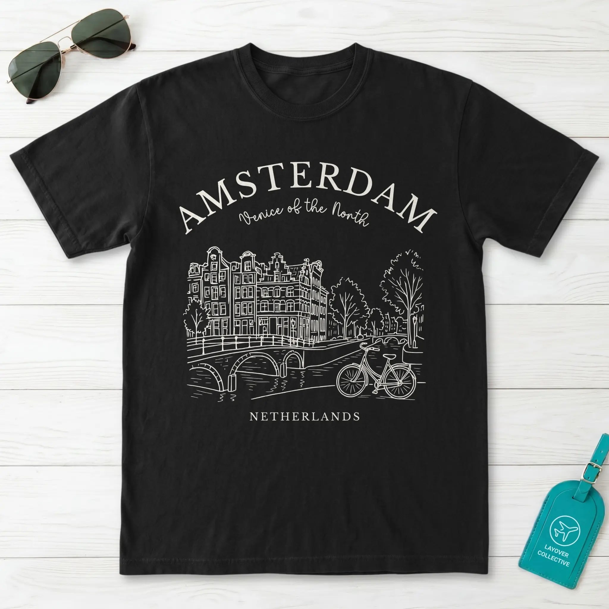 Amsterdam Vintage Sketch T-Shirt