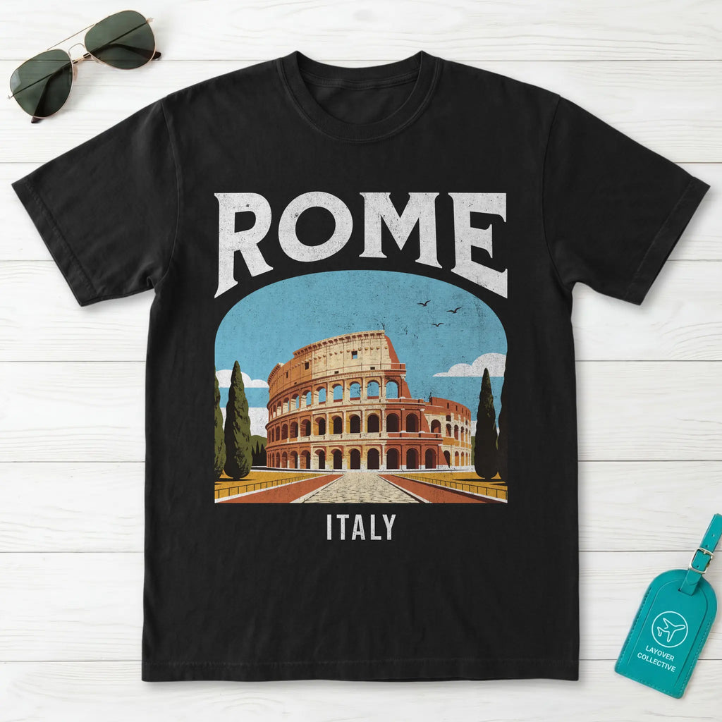 Rome Italy Vintage Travel Poster T-Shirt