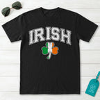 Irish Shamrock Flag Collegiate T-Shirt