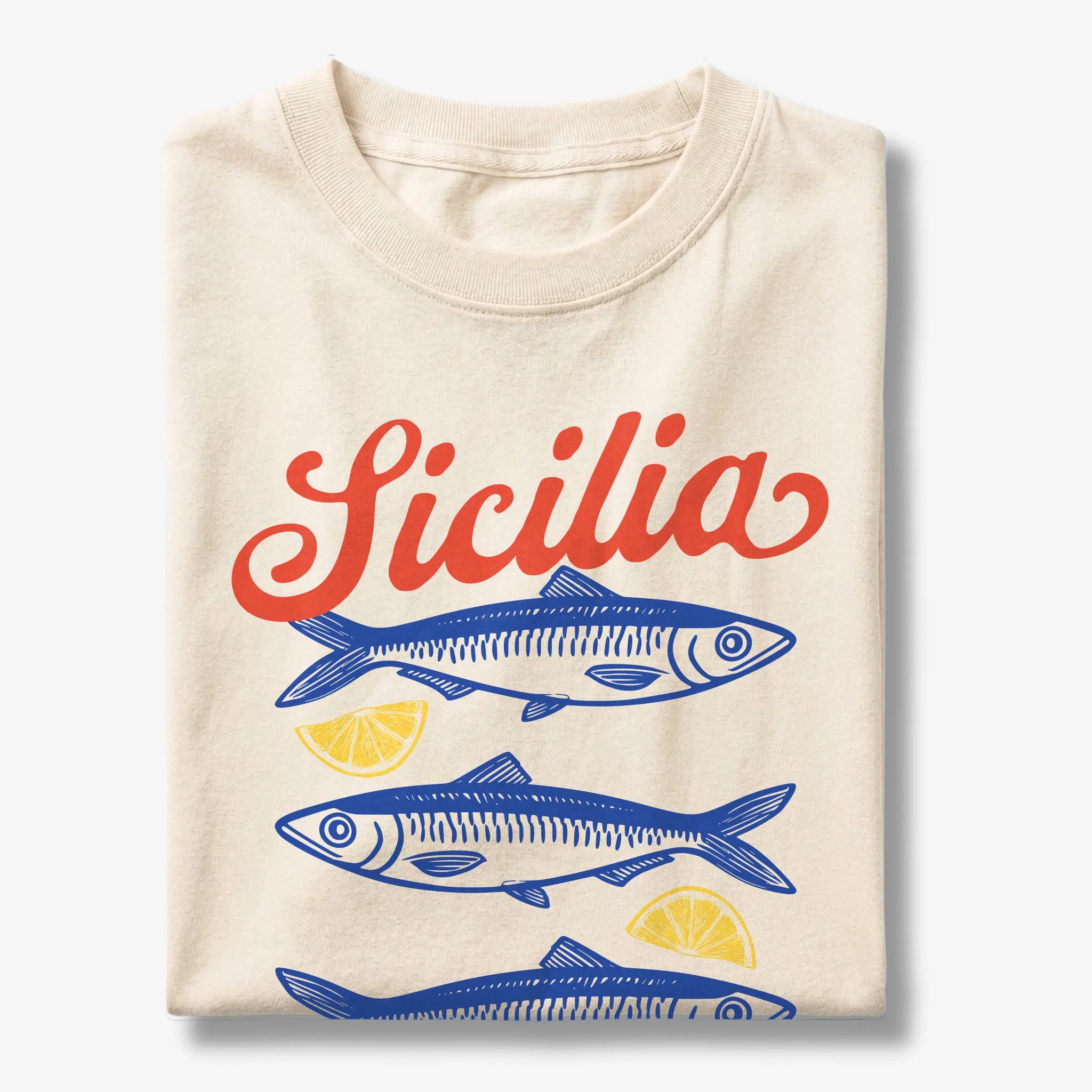 Sicilia Sardina Sicily Sardine Lemon Graphic T-Shirt