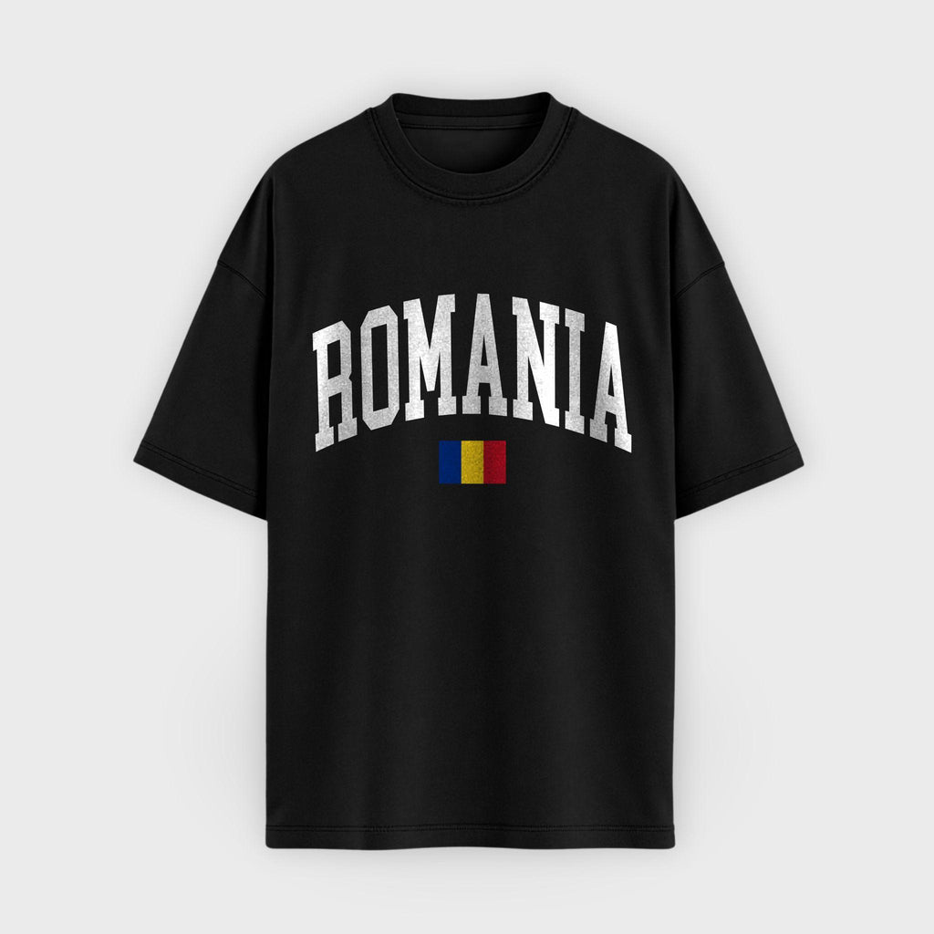 Romania Collegiate Flag T-Shirt