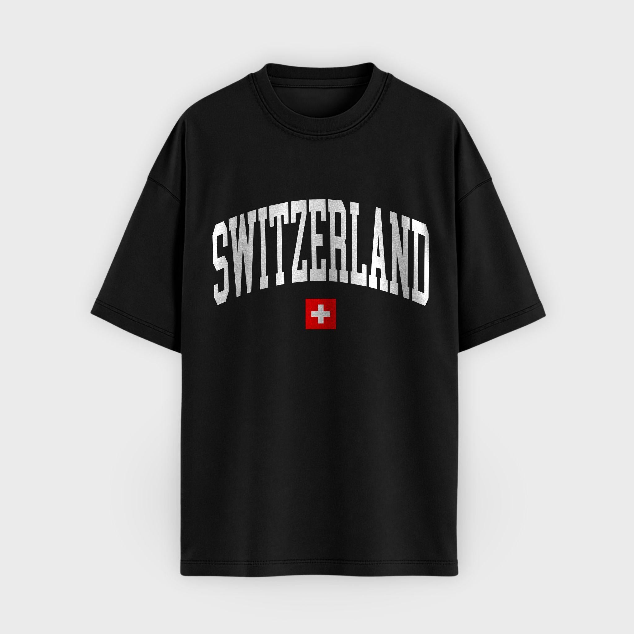 Switzerland Collegiate Flag T-Shirt