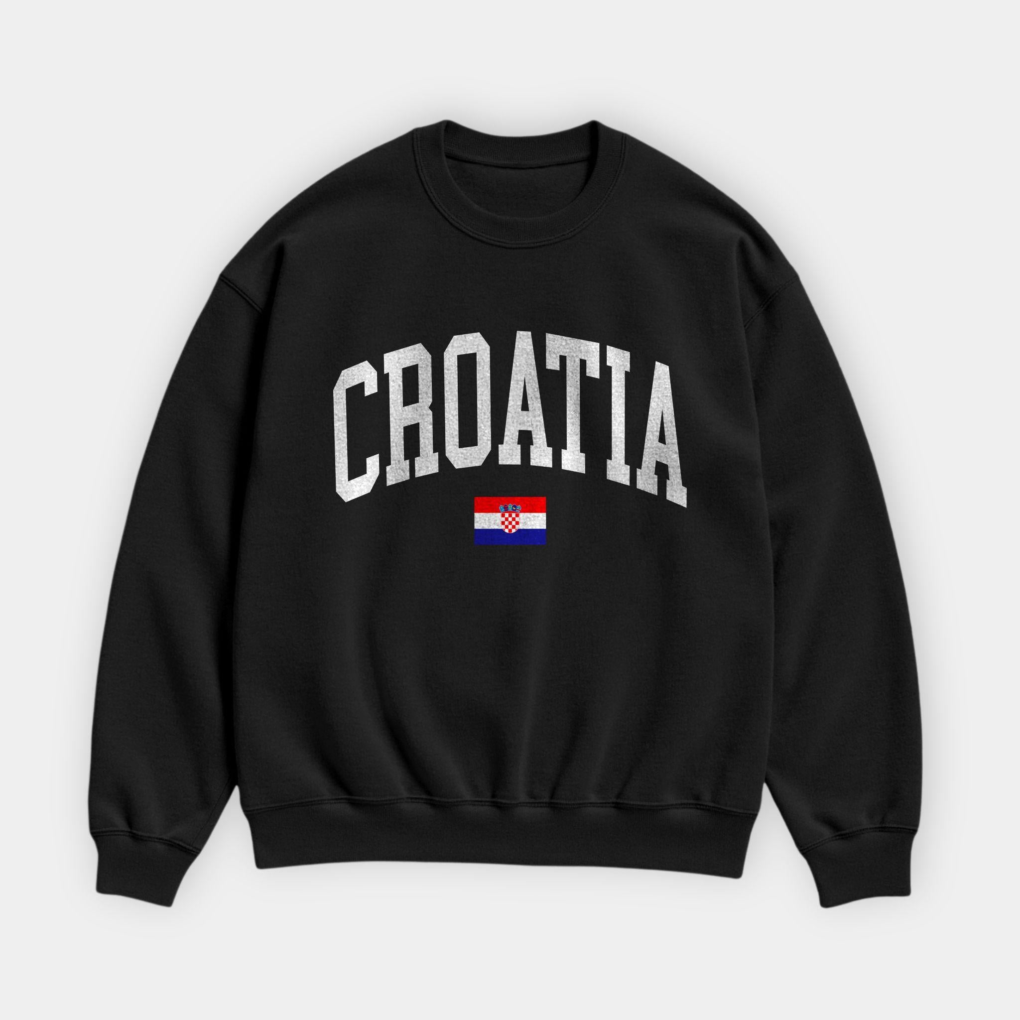Croatia Collegiate Flag Sweatshirt