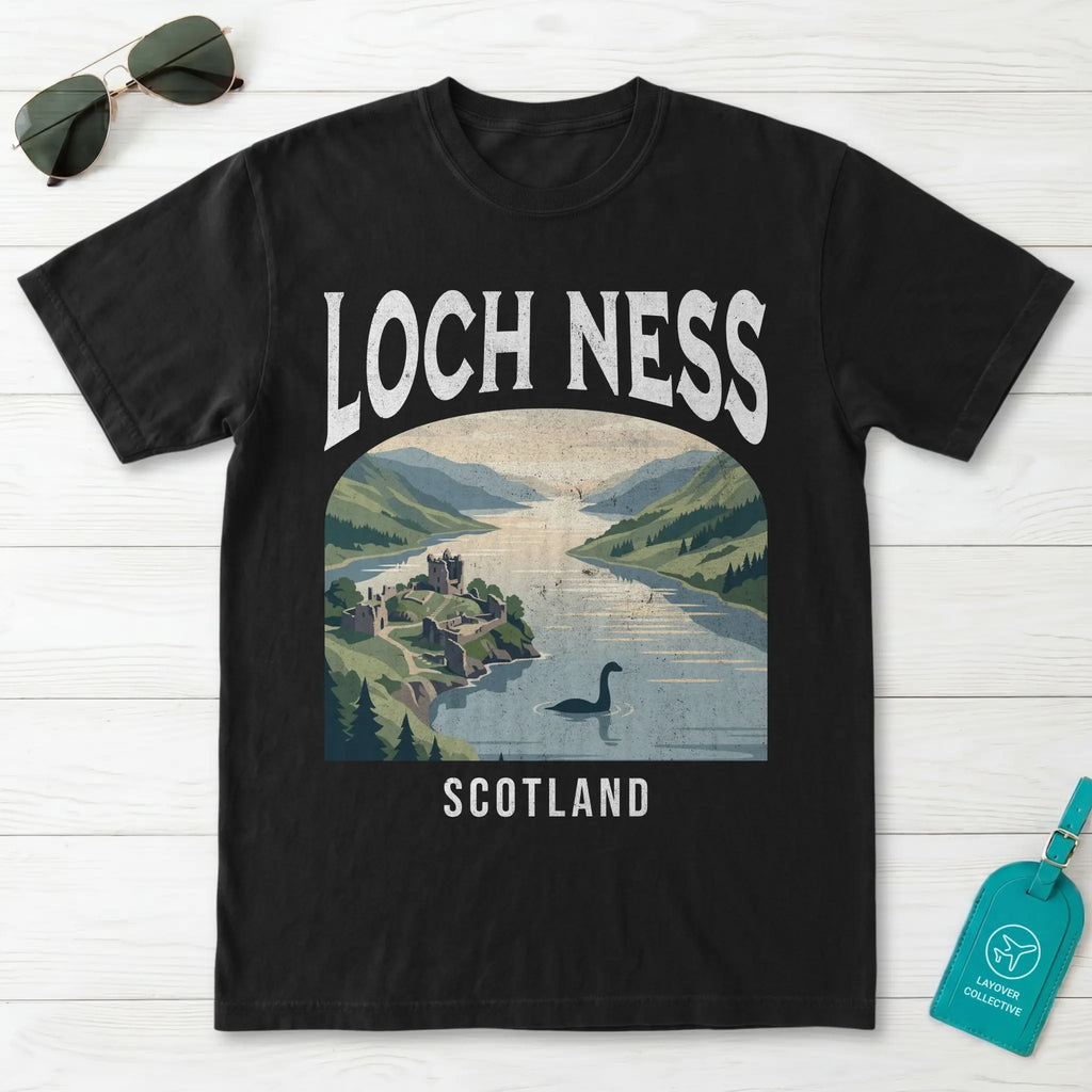 Loch Ness Vintage Poster Scotland T-Shirt