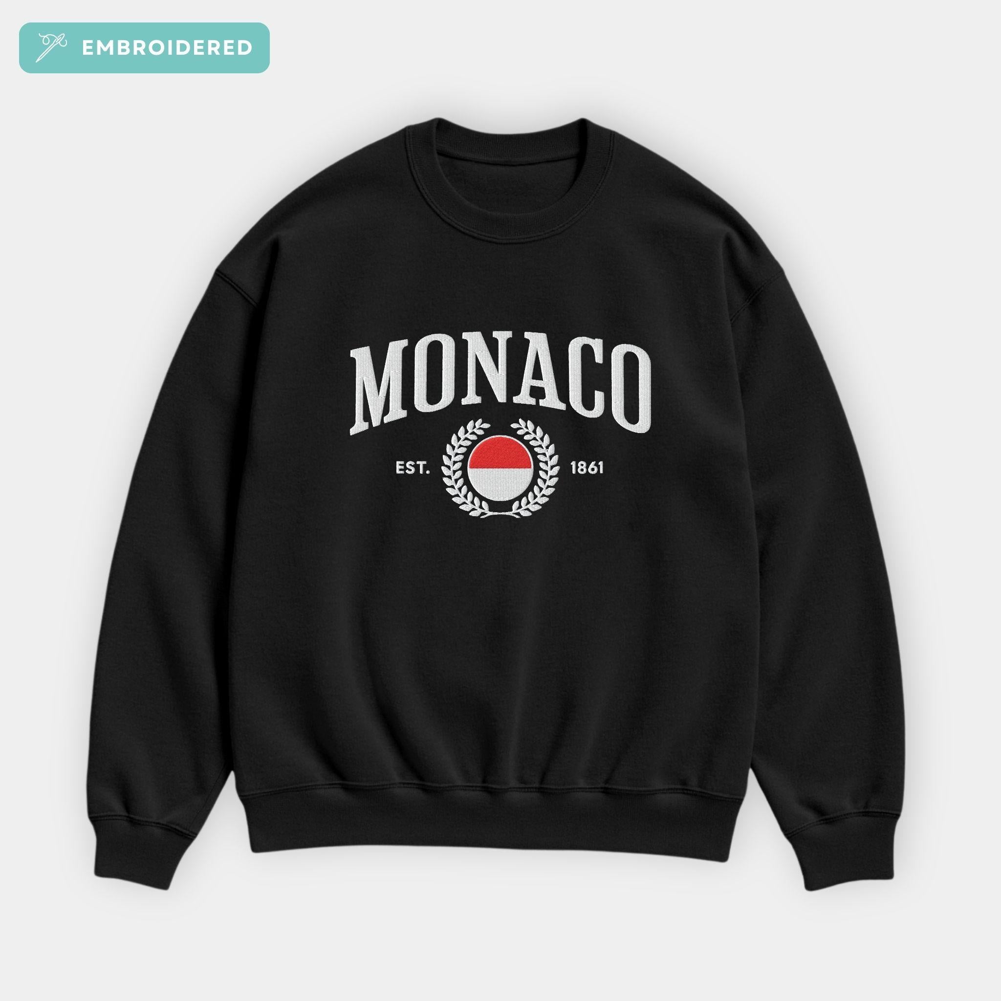 Monaco Crest Embroidered Sweatshirt