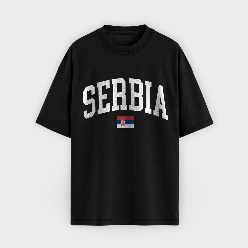 Serbia Collegiate Flag T-Shirt