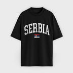 Serbia Collegiate Flag T-Shirt