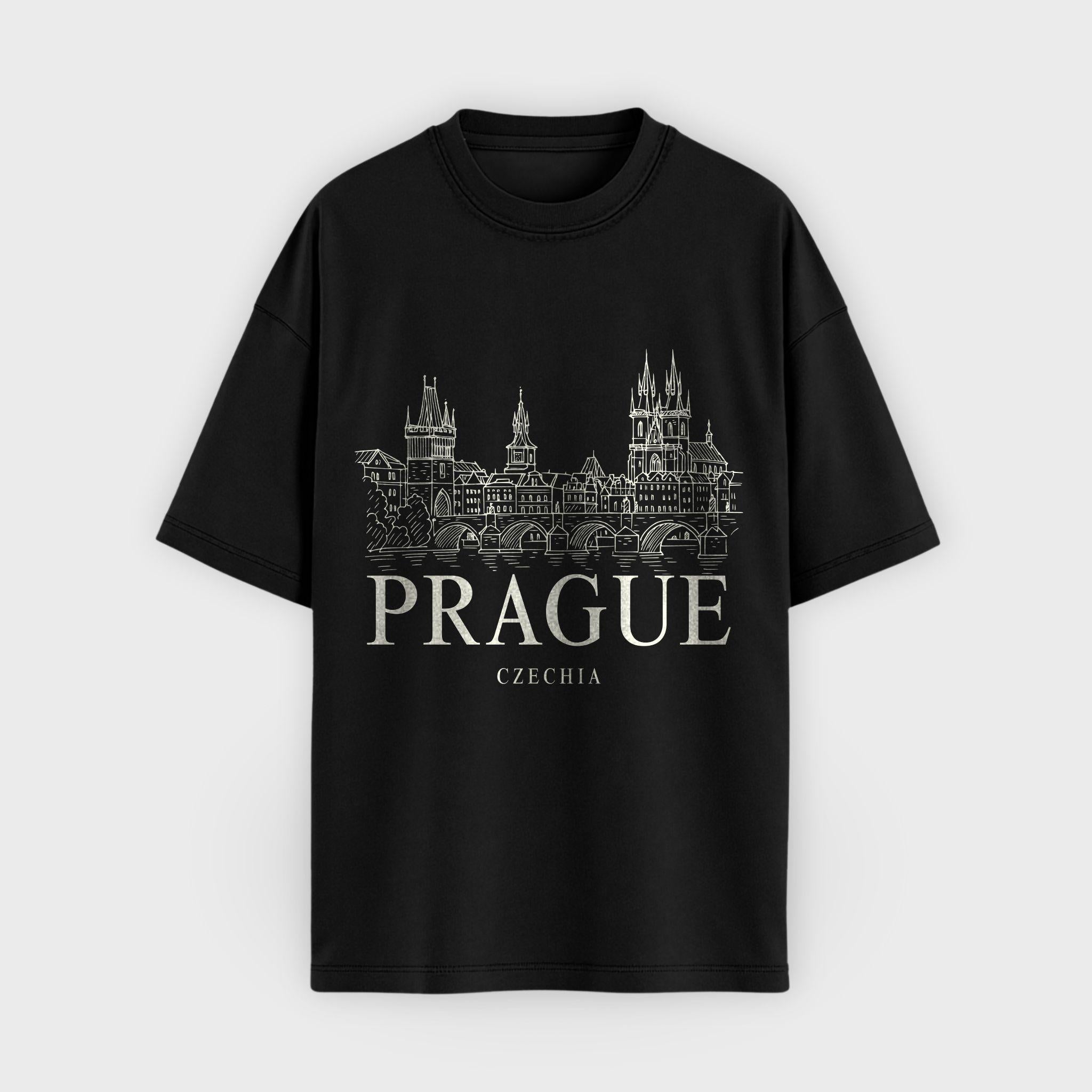 Prague Vintage Sketch T-Shirt