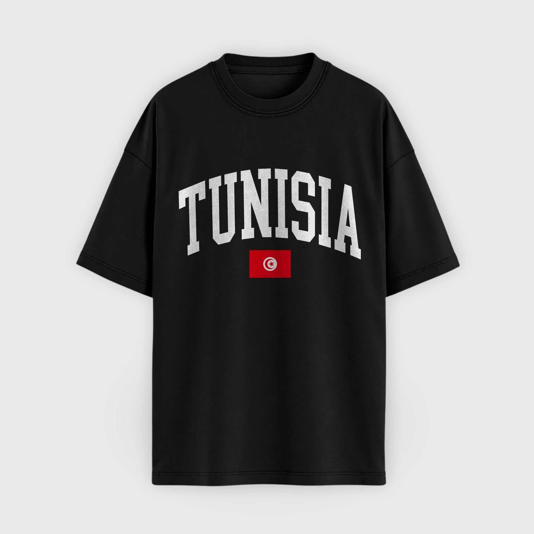 Tunisia Collegiate Flag T-Shirt