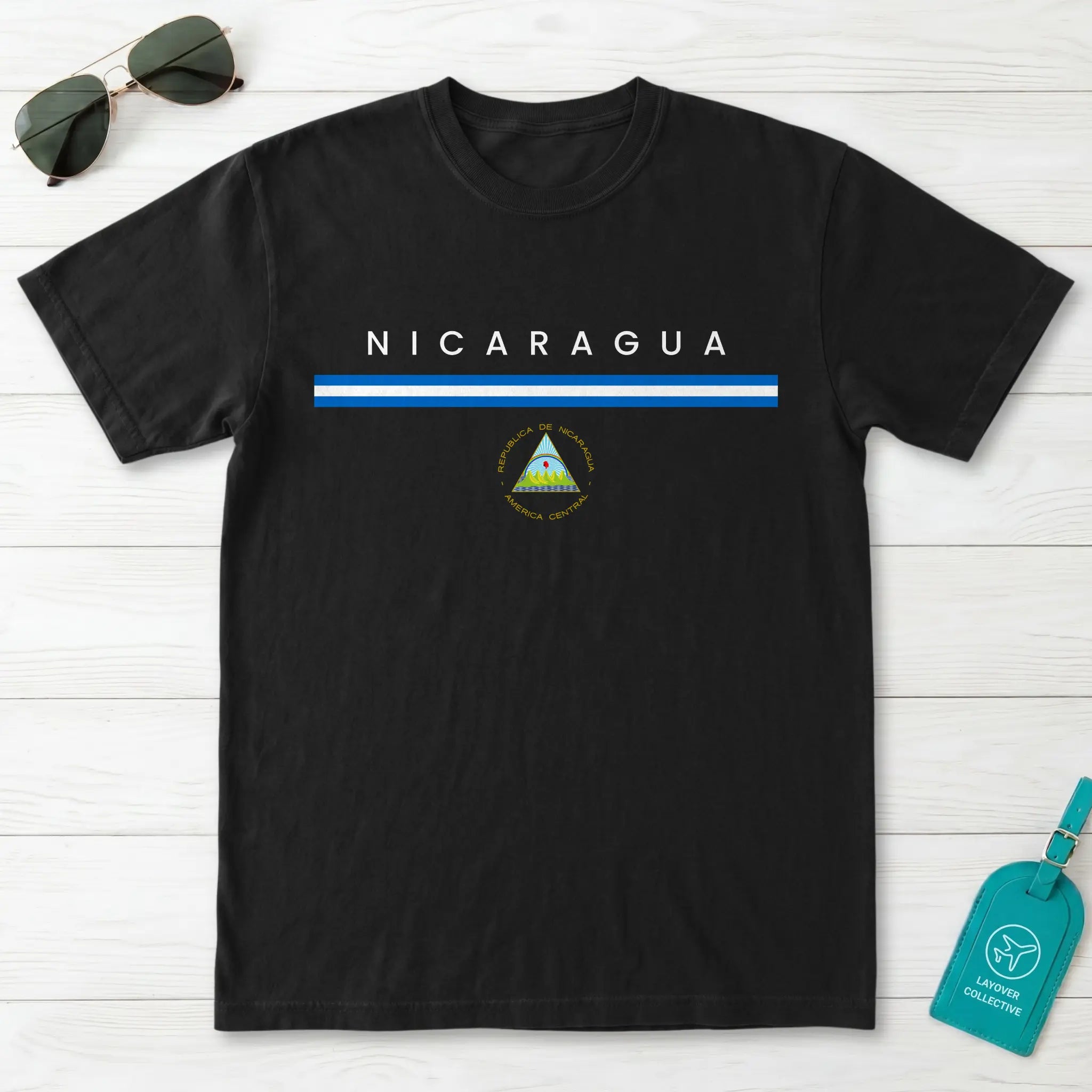 Nicaragua Flagline T-Shirt
