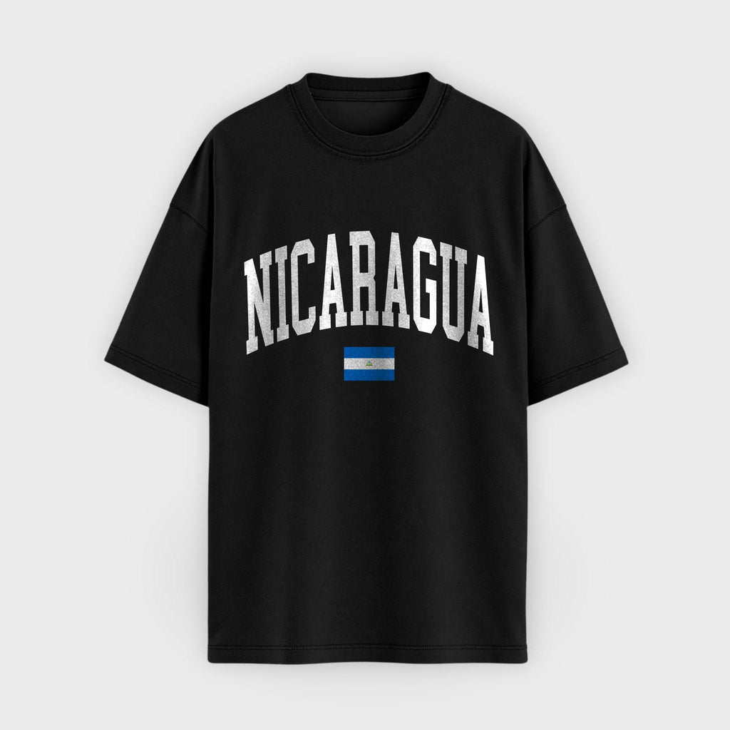 Nicaragua Collegiate Flag T-Shirt
