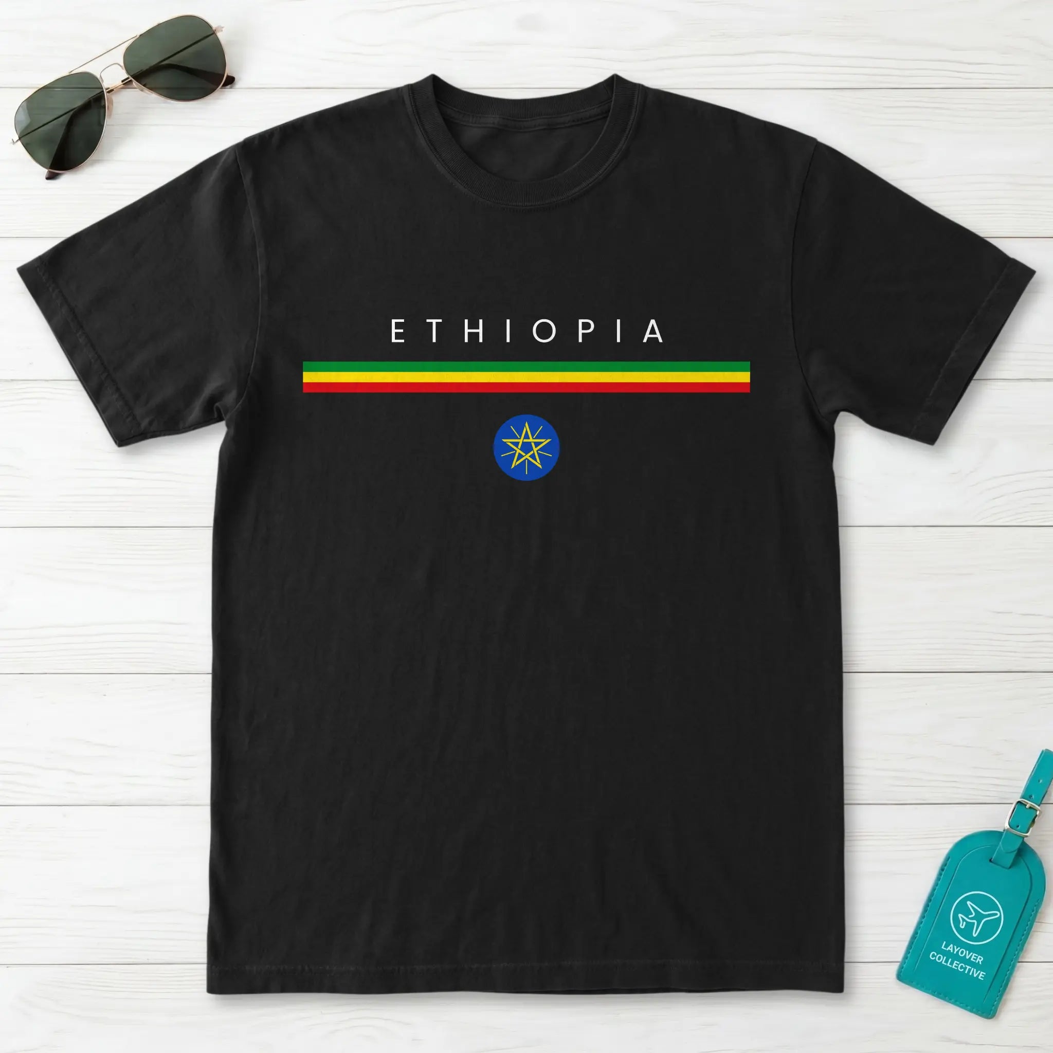 Ethiopia Flagline T-Shirt