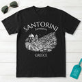 Santorini Greece Village Vintage Sketch Graphic T-Shirt