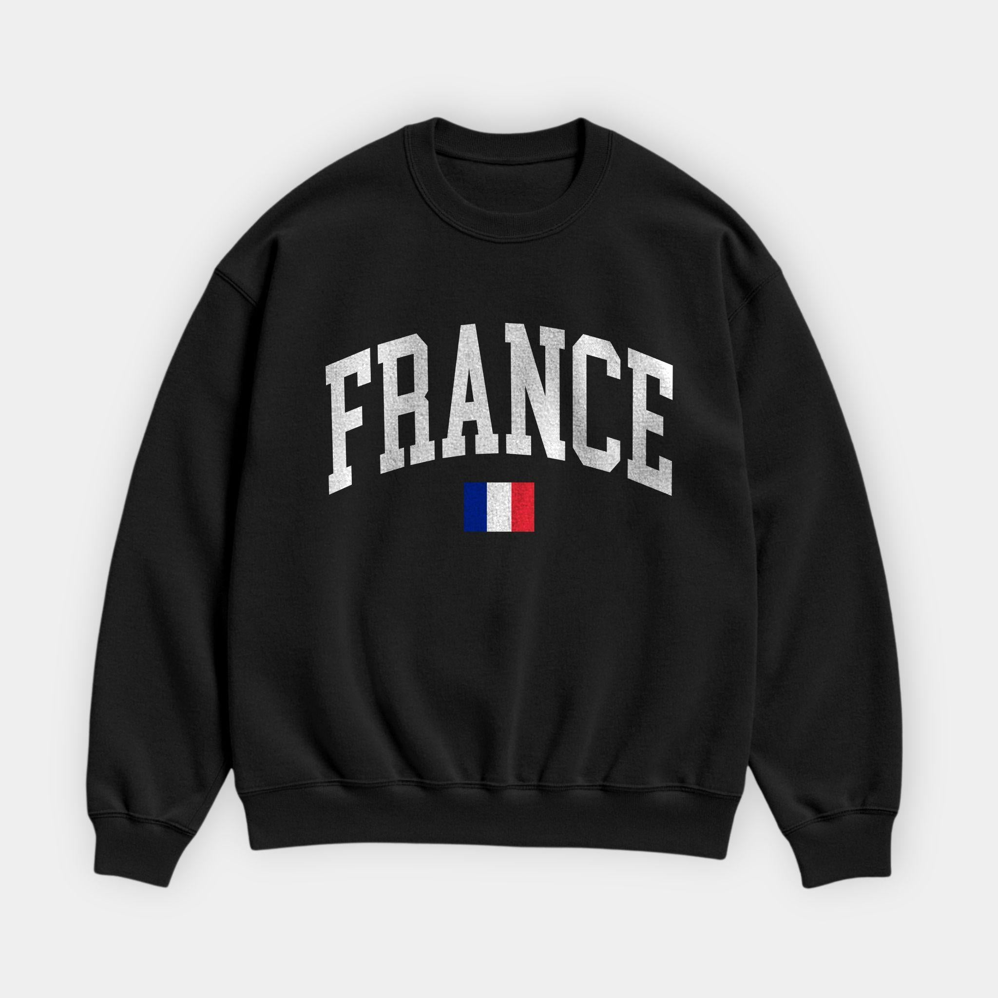 France Collegiate Flag Sweatshirt