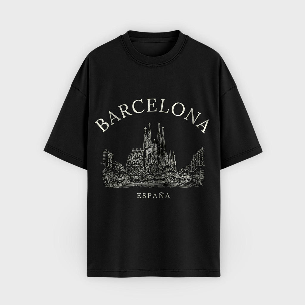 Barcelona Vintage Sketch T-Shirt