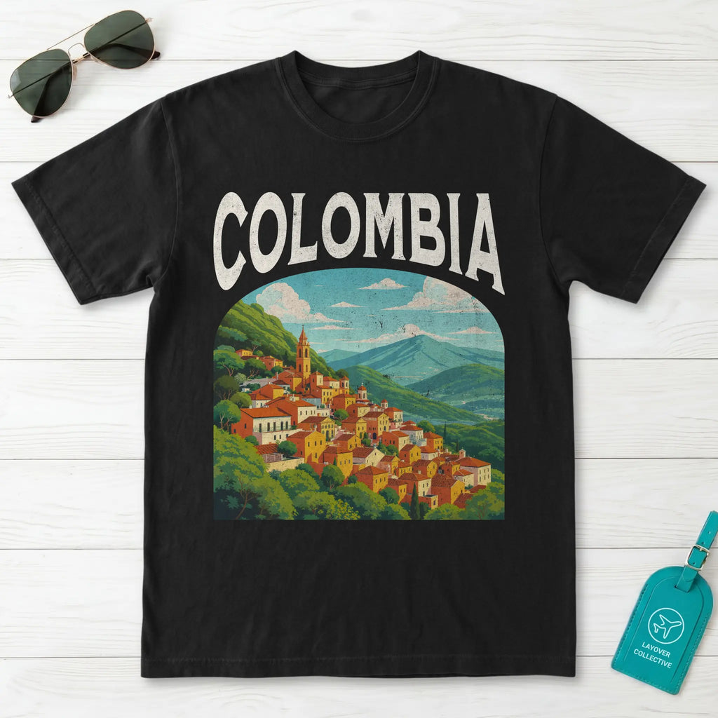 Colombia Vintage Travel Poster T-Shirt