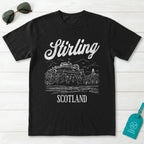 Stirling Scotland Line Art T-Shirt