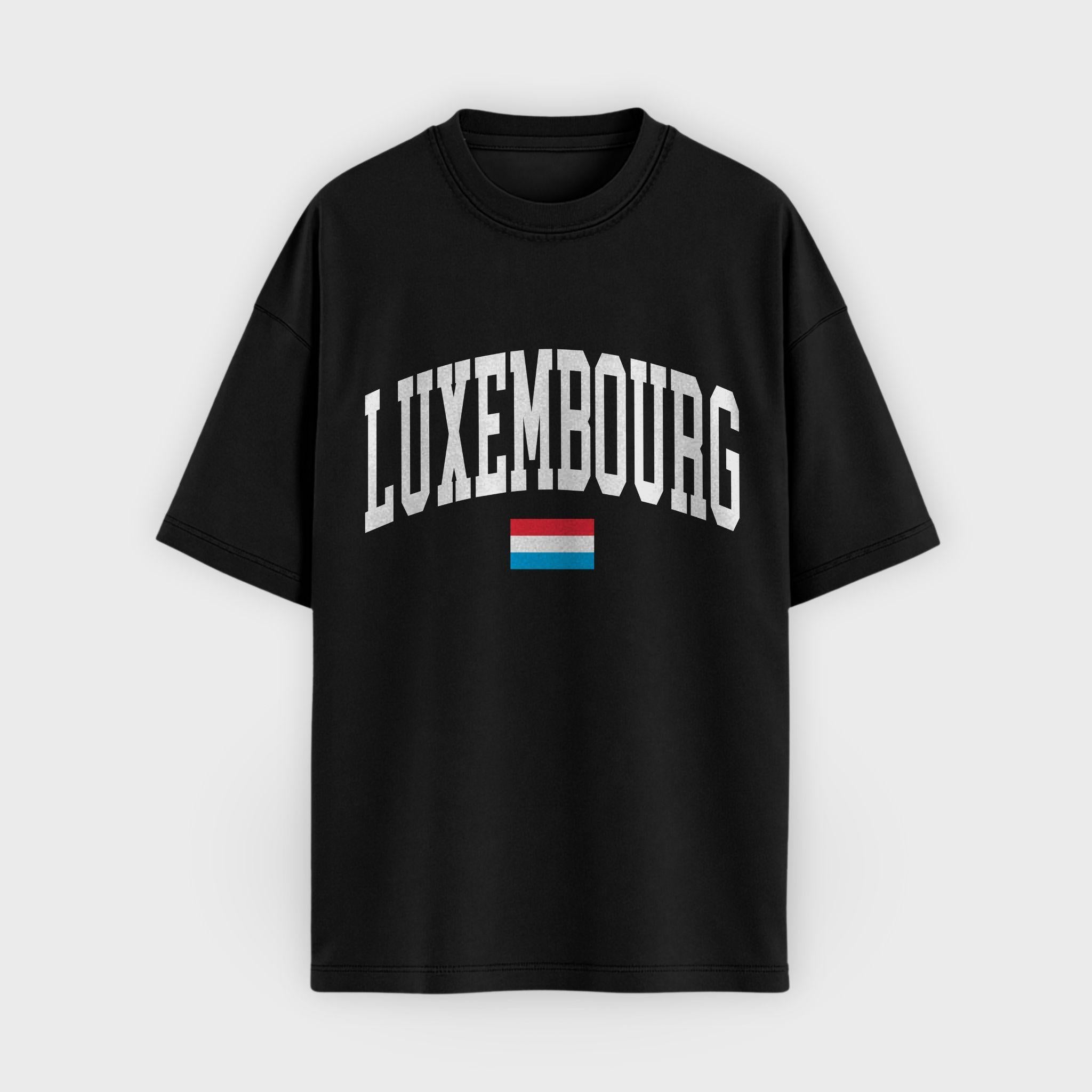 Luxembourg Collegiate Flag T-Shirt