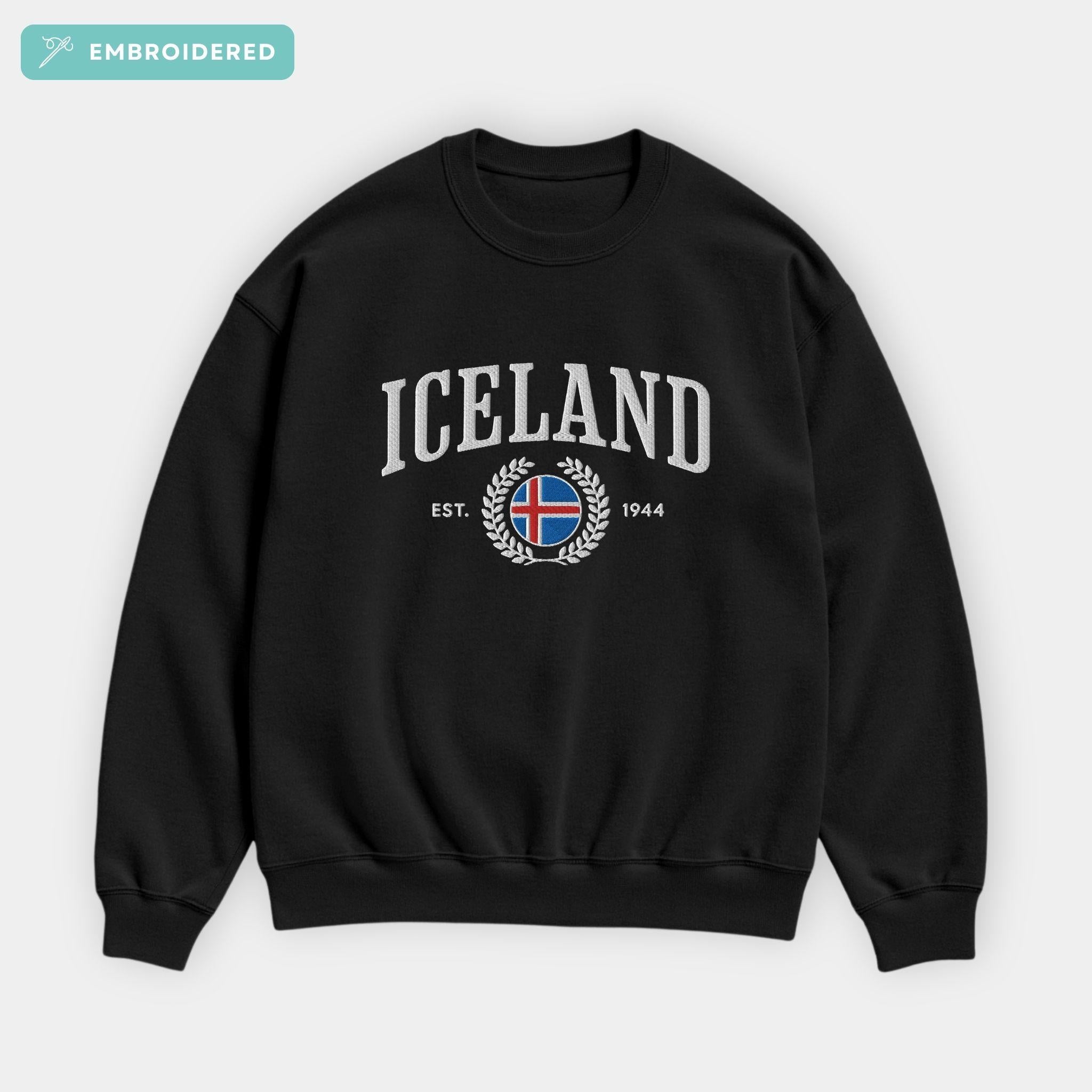 Iceland Crest Embroidered Sweatshirt